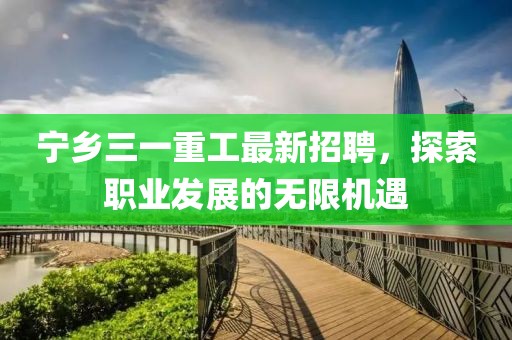 寧鄉(xiāng)三一重工最新招聘，探索職業(yè)發(fā)展的無限機(jī)遇