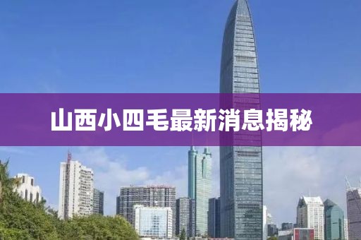 山西小四毛最新消息揭秘