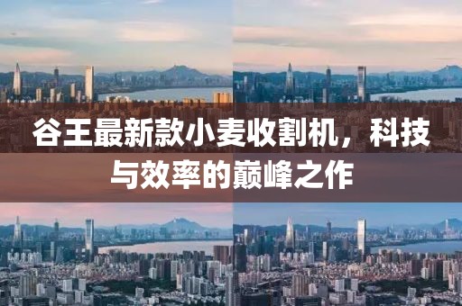 谷王最新款小麥?zhǔn)崭顧C(jī)，科技與效率的巔峰之作