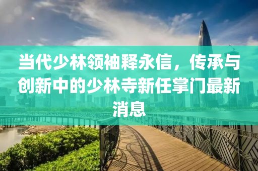 當(dāng)代少林領(lǐng)袖釋永信，傳承與創(chuàng)新中的少林寺新任掌門最新消息