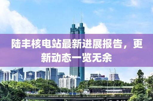 陸豐核電站最新進展報告，更新動態(tài)一覽無余
