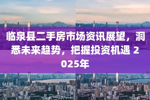臨泉縣二手房市場(chǎng)資訊展望，洞悉未來(lái)趨勢(shì)，把握投資機(jī)遇 2025年