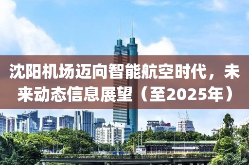 沈陽(yáng)機(jī)場(chǎng)邁向智能航空時(shí)代，未來(lái)動(dòng)態(tài)信息展望（至2025年）