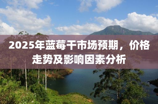 2025年藍莓干市場預期，價格走勢及影響因素分析