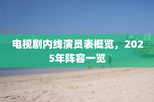 電視劇內(nèi)線(xiàn)演員表概覽，2025年陣容一覽