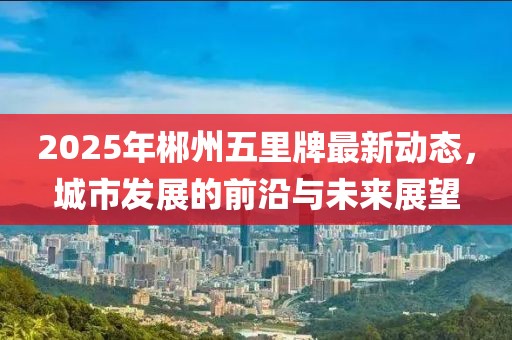 2025年郴州五里牌最新動(dòng)態(tài)，城市發(fā)展的前沿與未來(lái)展望
