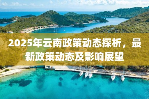 2025年云南政策動態(tài)探析，最新政策動態(tài)及影響展望