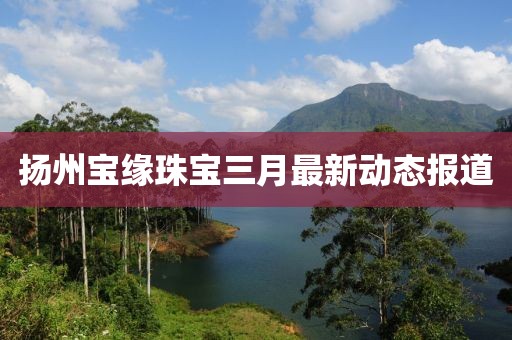 揚(yáng)州寶緣珠寶三月最新動(dòng)態(tài)報(bào)道
