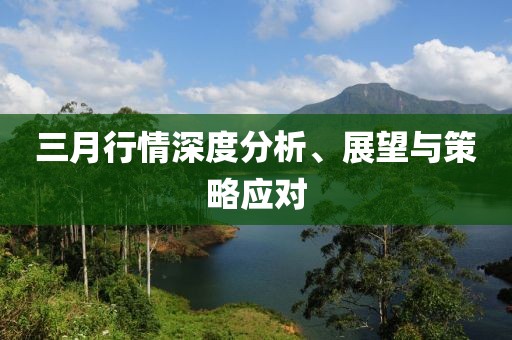三月行情深度分析、展望與策略應對