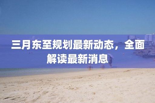 三月東至規(guī)劃最新動態(tài)，全面解讀最新消息