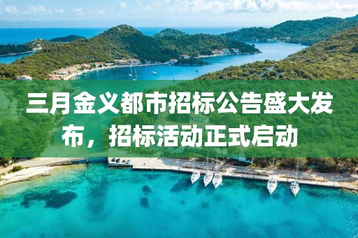 三月金義都市招標公告盛大發(fā)布，招標活動正式啟動
