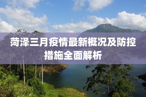 菏澤三月疫情最新概況及防控措施全面解析