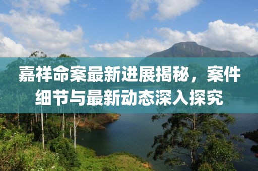 嘉祥命案最新進(jìn)展揭秘，案件細(xì)節(jié)與最新動(dòng)態(tài)深入探究