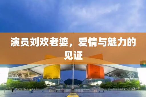 演員劉歡老婆，愛情與魅力的見證