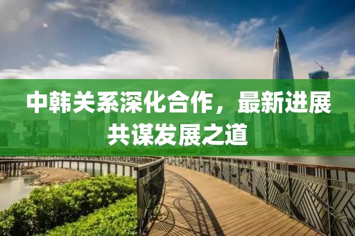 中韓關(guān)系深化合作，最新進展共謀發(fā)展之道