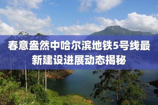 春意盎然中哈爾濱地鐵5號(hào)線最新建設(shè)進(jìn)展動(dòng)態(tài)揭秘