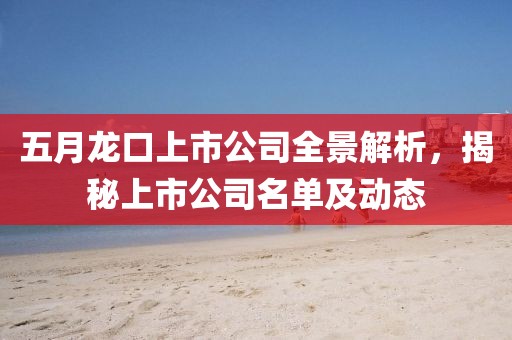 五月龍口上市公司全景解析，揭秘上市公司名單及動態(tài)