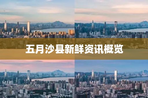 五月沙縣新鮮資訊概覽