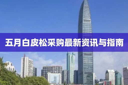 五月白皮松采購最新資訊與指南