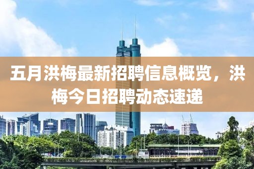 五月洪梅最新招聘信息概覽，洪梅今日招聘動態(tài)速遞