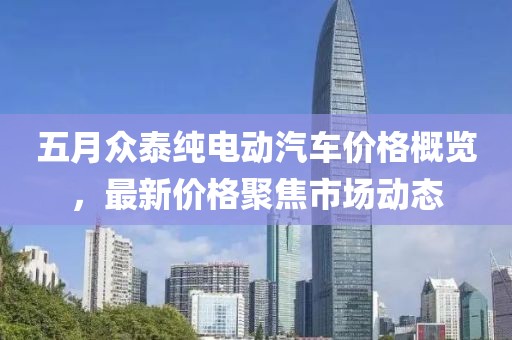 五月眾泰純電動汽車價格概覽，最新價格聚焦市場動態(tài)