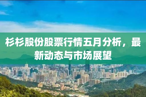 杉杉股份股票行情五月分析，最新動態(tài)與市場展望