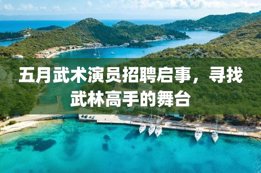 五月武術(shù)演員招聘啟事，尋找武林高手的舞臺