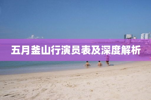 五月釜山行演員表及深度解析