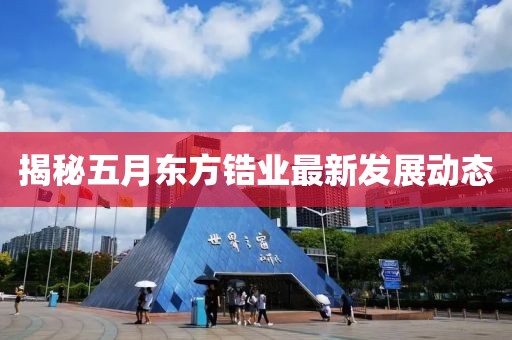 揭秘五月東方鋯業(yè)最新發(fā)展動態(tài)