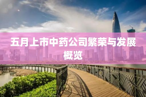 五月上市中藥公司繁榮與發(fā)展概覽