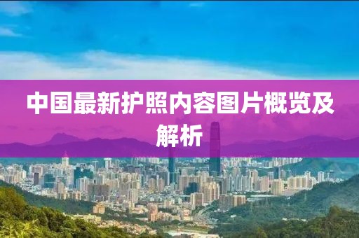 中國(guó)最新護(hù)照內(nèi)容圖片概覽及解析