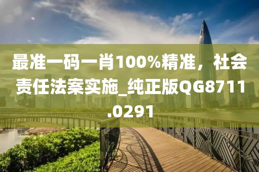 最準(zhǔn)一碼一肖100%精準(zhǔn)，社會(huì)責(zé)任法案實(shí)施_純正版QG8711.0291