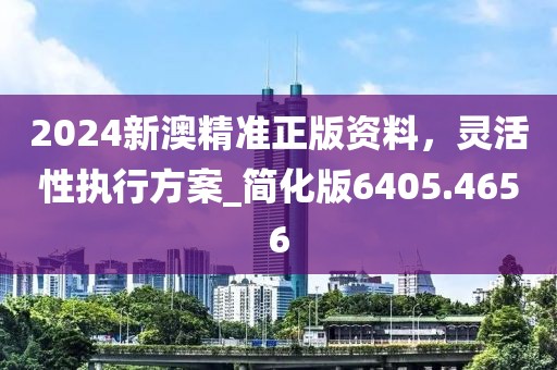 2024新澳精準(zhǔn)正版資料，靈活性執(zhí)行方案_簡(jiǎn)化版6405.4656