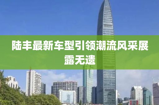 陸豐最新車型引領潮流風采展露無遺