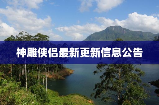 神雕俠侶最新更新信息公告
