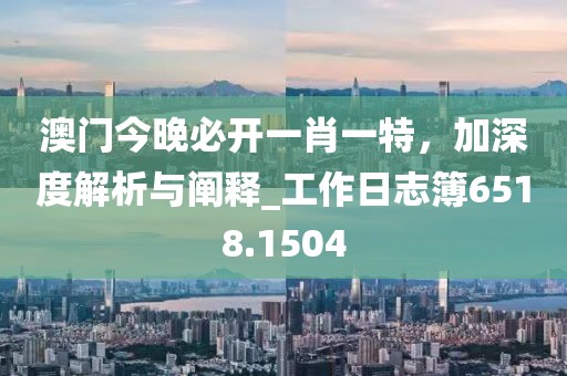 澳門今晚必開一肖一特，加深度解析與闡釋_工作日志簿6518.1504