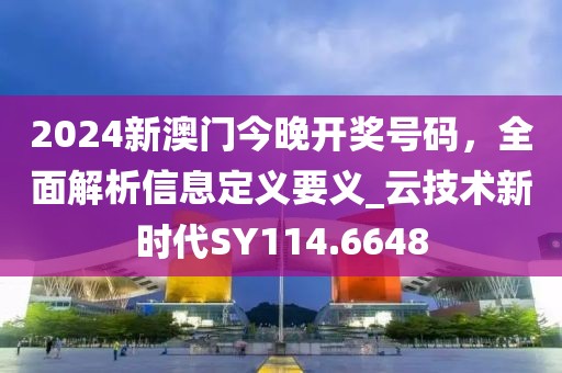 2024新澳門今晚開獎(jiǎng)號(hào)碼，全面解析信息定義要義_云技術(shù)新時(shí)代SY114.6648