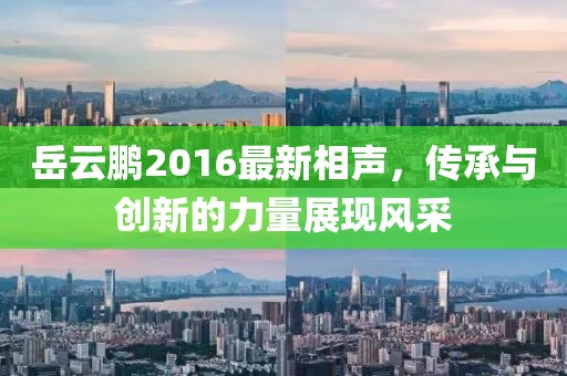 岳云鵬2016最新相聲，傳承與創(chuàng)新的力量展現(xiàn)風(fēng)采