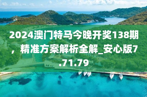 2024澳門特馬今晚開獎(jiǎng)138期，精準(zhǔn)方案解析全解_安心版7.71.79