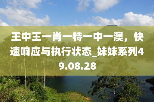 王中王一肖一特一中一澳，快速響應(yīng)與執(zhí)行狀態(tài)_妹妹系列49.08.28