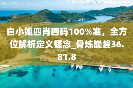 白小姐四肖四碼100%準(zhǔn)，全方位解析定義概念_骨煉巔峰36.81.8
