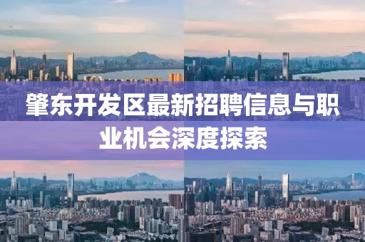 肇東開發(fā)區(qū)最新招聘信息與職業(yè)機會深度探索