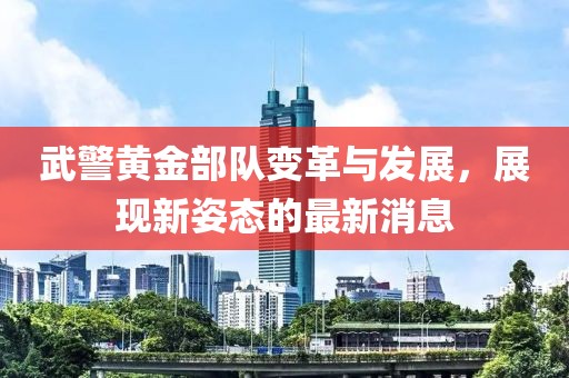 武警黃金部隊變革與發(fā)展，展現新姿態(tài)的最新消息