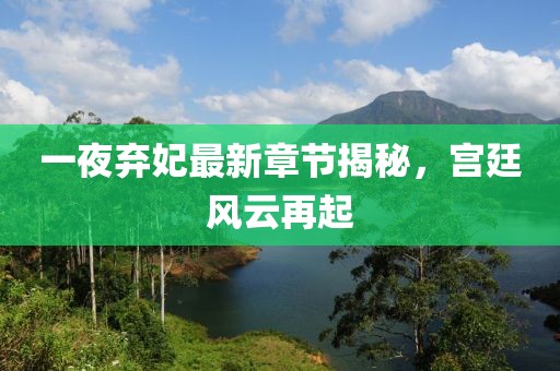 一夜棄妃最新章節(jié)揭秘，宮廷風(fēng)云再起