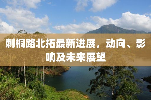 刺桐路北拓最新進(jìn)展，動(dòng)向、影響及未來展望