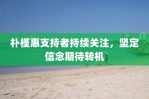 樸槿惠支持者持續(xù)關注，堅定信念期待轉機
